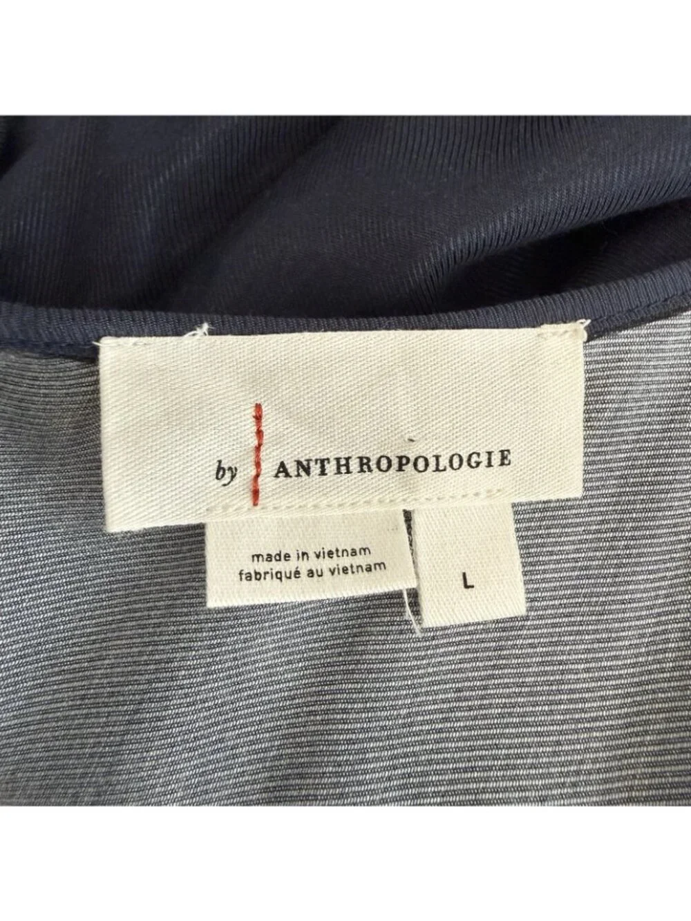 By Anthropologie Printed Wide-Leg Jumpsuit Navy Abstract Floral Print